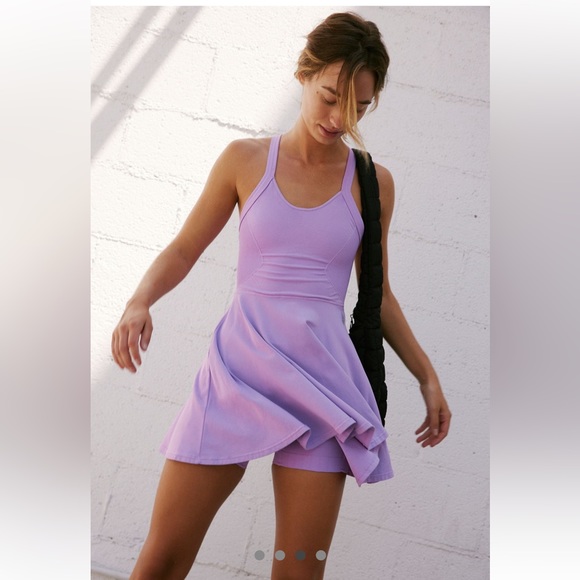 NWOT Free People Good Karma Dress (no shorts) - lavender - Picture 3 of 4